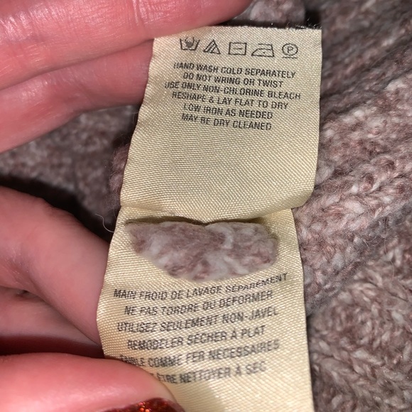 Anthropologie Sleeping on Snow Violet Marled Off the Shoulder Sweater - Size M - Picture 8 of 11